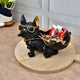 Swastik Trend Point Dog Plate Showpiece with Plate Home Decor Showpiece, Living Room Decor Showpiece -01 17cm*24cm*19cm