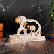 Swastik Creations Mother and Child Elephant Showpiece Elephant Figurine Statue Showpiece with Baby Elephant On Wooden Base Showpieces for Home Decor
