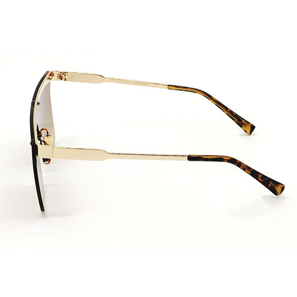 Brown Roma Square Sunglasses (SUN-LV-0909-BRN2GLD-LEOPARD)