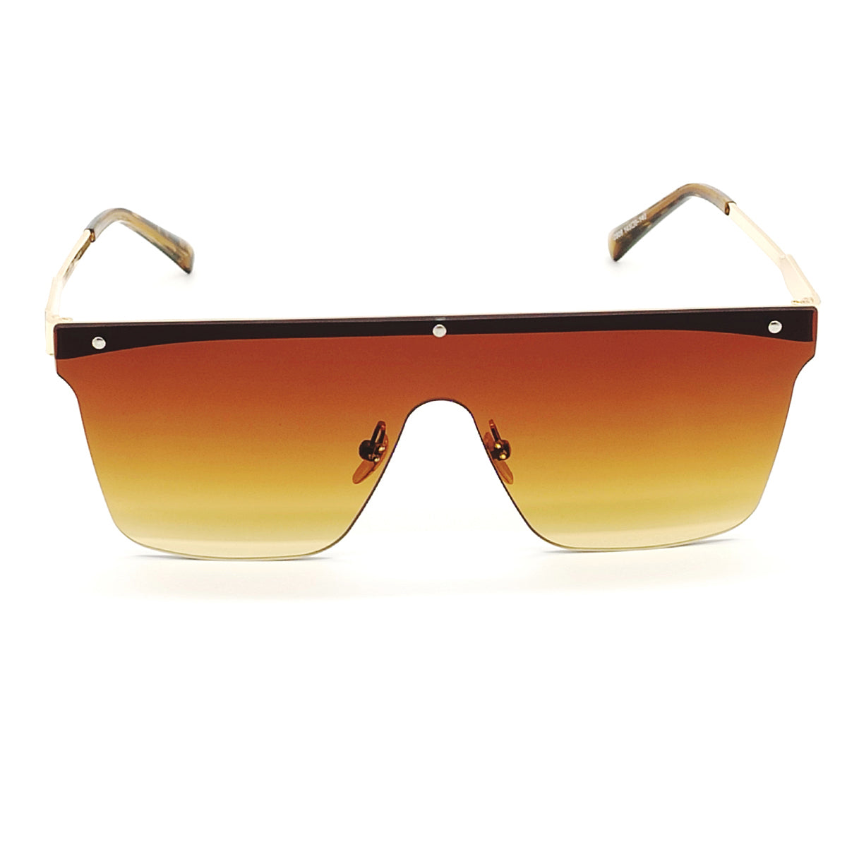 Brown Roma Square Sunglasses (SUN-LV-0909-BRN2GLD-LEOPARD) SWASTIK CREATIONS The Trend Point