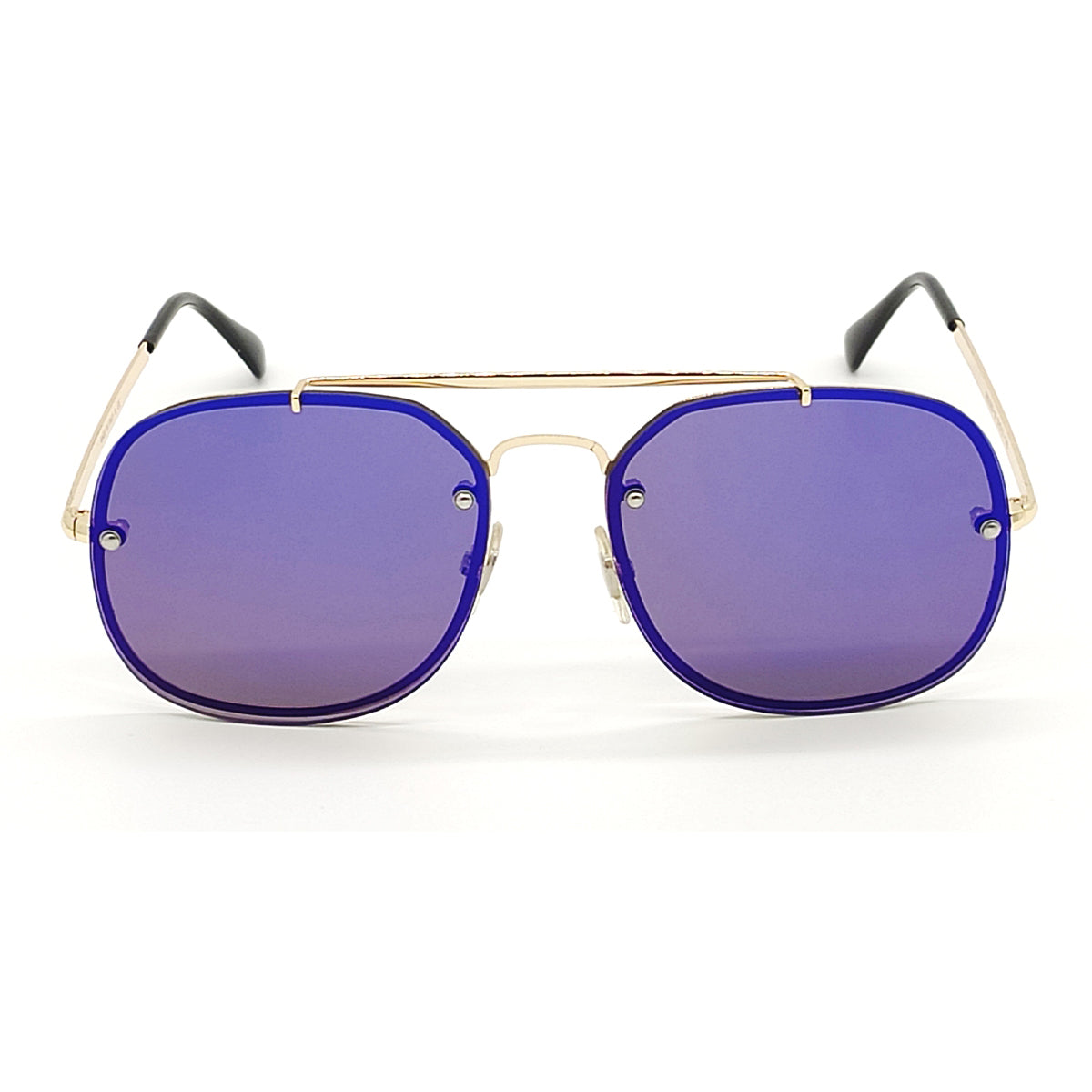 3583 Berlinetta Square Sunglasses (SUN-RN-3583-BLU3GLD) SWASTIK CREATIONS The Trend Point