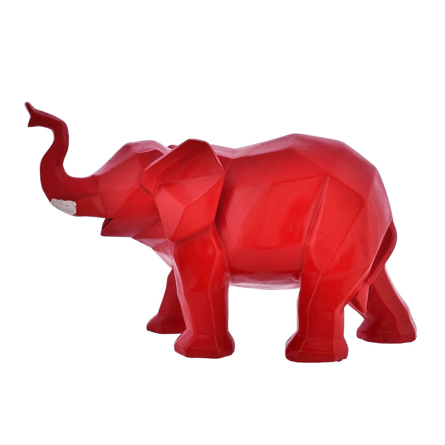 Swastik Trend Point Elephant Showpiece Red for Home Decor Living Room SWASTIK CREATIONS The Trend Point