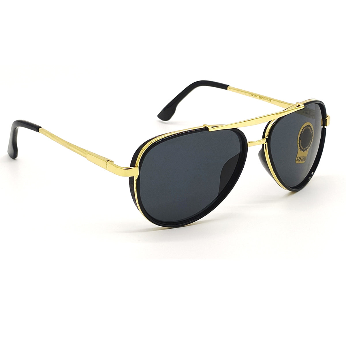 Frogurist 4414 Aviator Sunglasses (SUN-RN-4414-BLK1GLD-M) SWASTIK CREATIONS The Trend Point