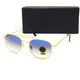 Daytona 3648 Square Sunglasses (SUN-RN-3648-BLU2GLD-M)