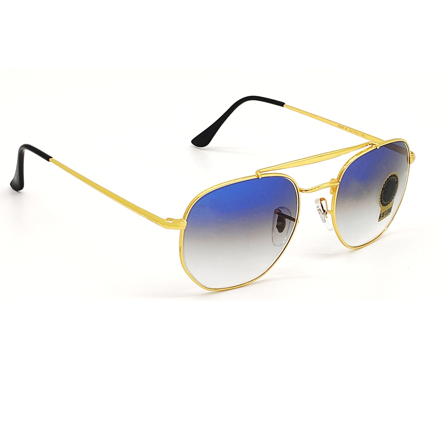 Daytona 3648 Square Sunglasses (SUN-RN-3648-BLU2GLD-M) SWASTIK CREATIONS The Trend Point