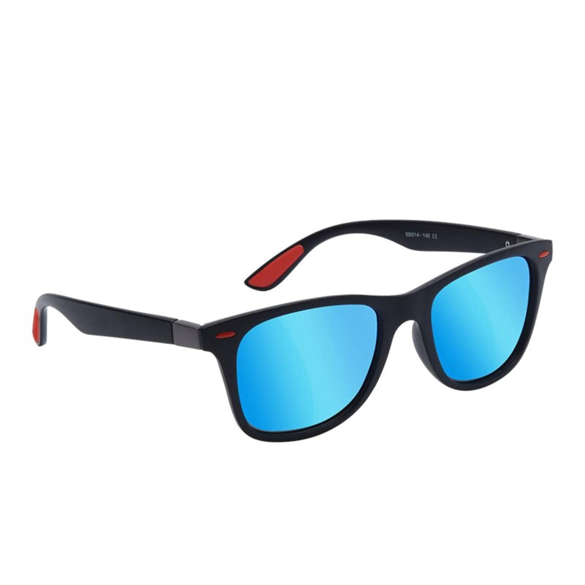 Aqua Blue VENOM Square Sunglasses (SUN-RN-4195-AQB3BLK-M) SWASTIK CREATIONS The Trend Point