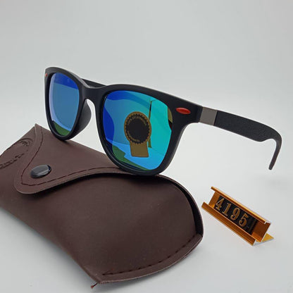 Aqua Blue VENOM Square Sunglasses (SUN-RN-4195-AQB3BLK-M)