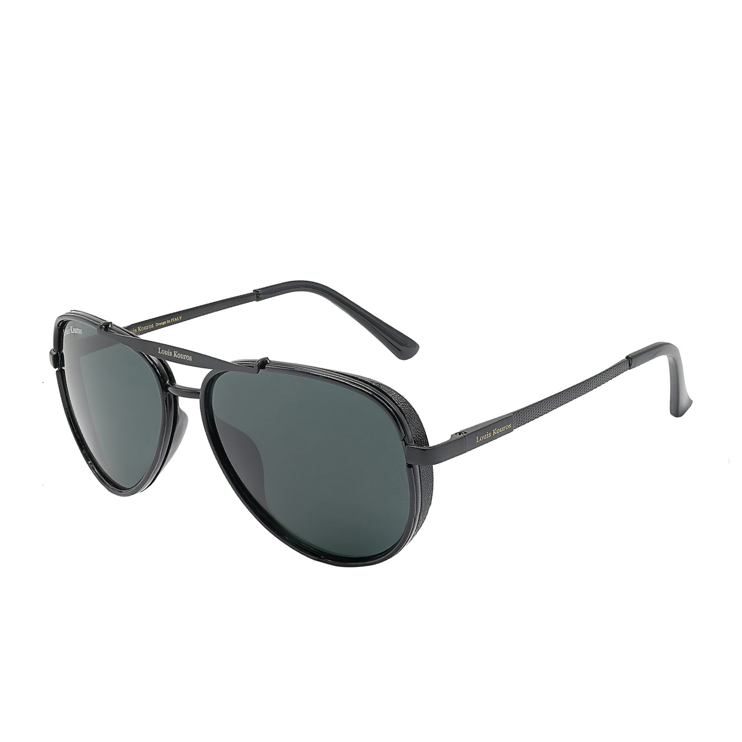 Black Cherokee Aviator Sunglasses (SUN-LK-4414-BLK1BLK-M) SWASTIK CREATIONS The Trend Point