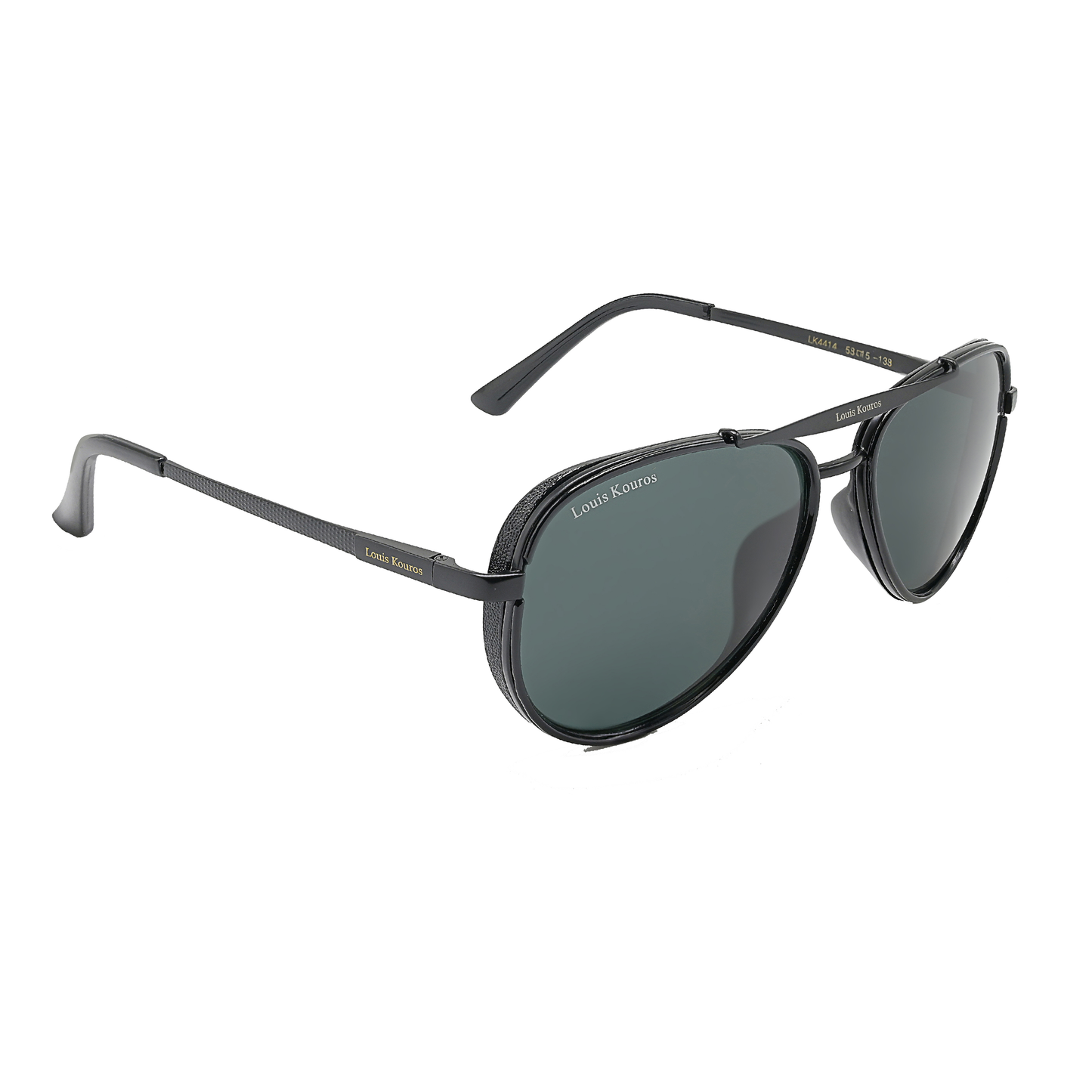 Black Cherokee Aviator Sunglasses (SUN-LK-4414-BLK1BLK-M) SWASTIK CREATIONS The Trend Point