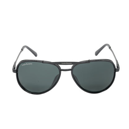 Black Cherokee Aviator Sunglasses (SUN-LK-4414-BLK1BLK-M)