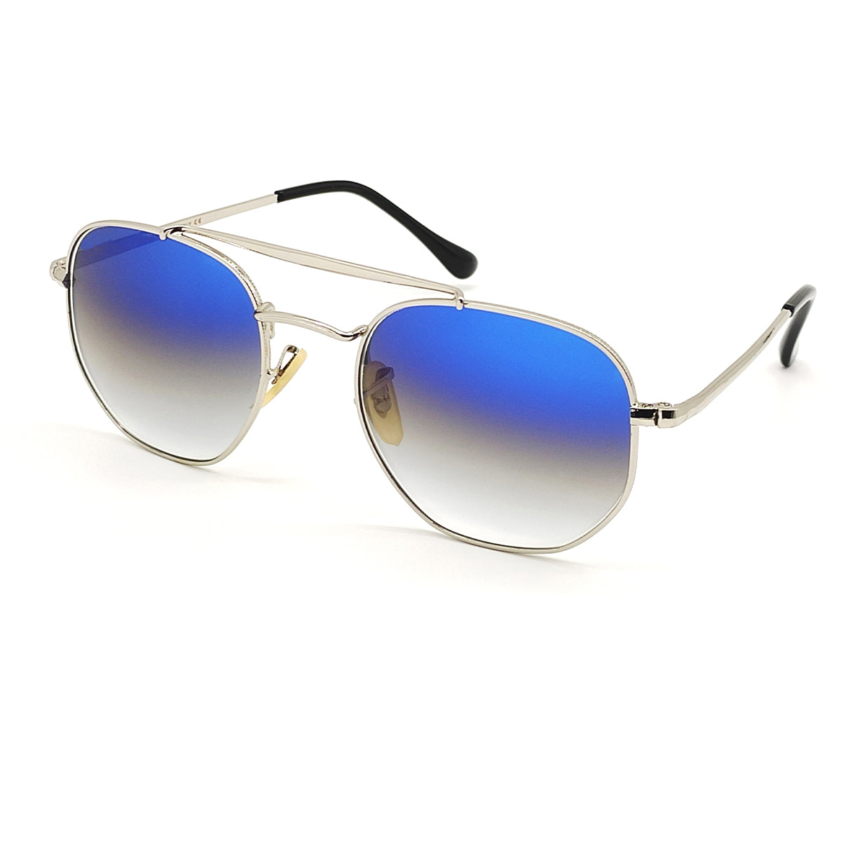 Daytona 3648 Square Sunglasses (SUN-RN-3648-BLU2SIL-M) SWASTIK CREATIONS The Trend Point