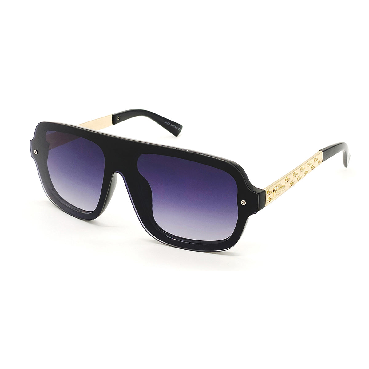 Black HONEST Square Sunglasses (SUN-LC-0791-BLK2GLD) - SWASTIK CREATIONS The Trend Point SWASTIK CREATIONS The Trend Point