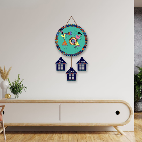 Swastik Trend Point Round Wall Hanging for Home Decoration | Office | Gift | Bedroom | Living Room Decor | Positive Energy Wall Decor | Door Hangings | Kids Room Decor | Entrance Decor -16