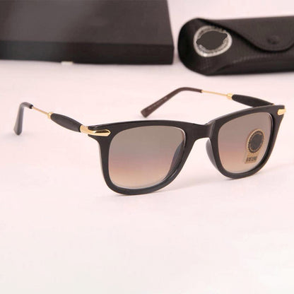 Brown Enigte Square Sunglasses (SUN-RN-2148-BRN2GLD-M)