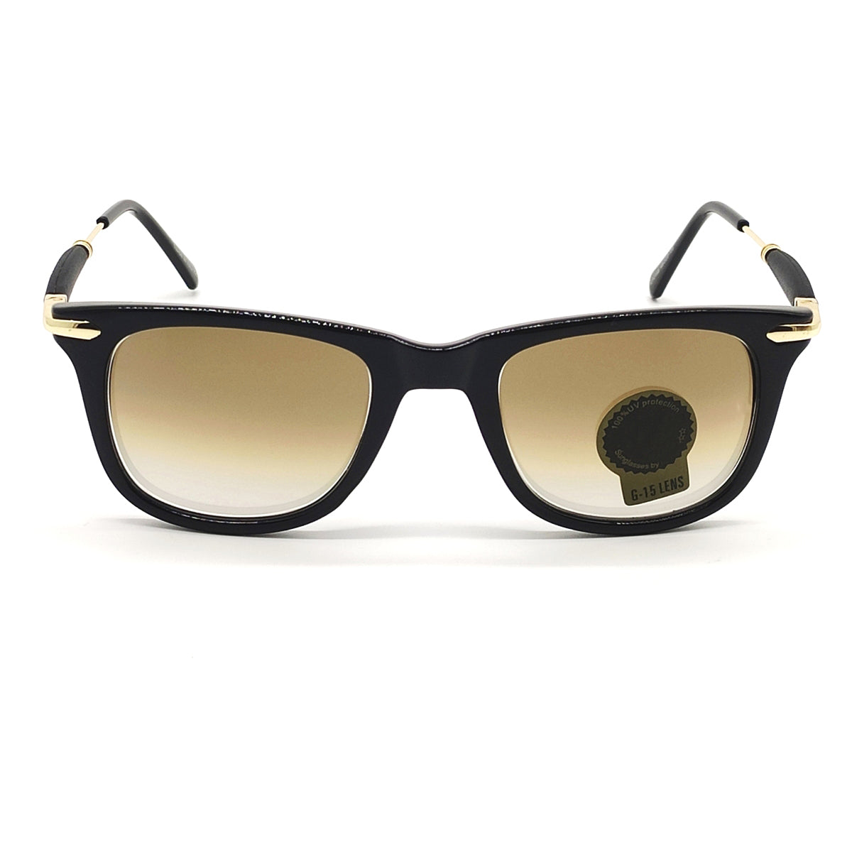 Brown Enigte Square Sunglasses (SUN-RN-2148-BRN2GLD-M)