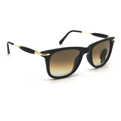 Brown Enigte Square Sunglasses (SUN-RN-2148-BRN2GLD-M)