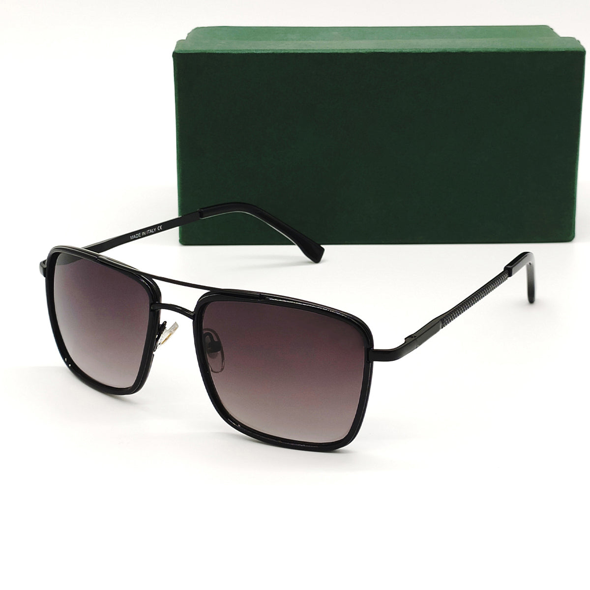 Black HUMBLEE Square Sunglasses (SUN-LC-0652-BLK2BLK-MEDIUM) - SWASTIK CREATIONS The Trend Point SWASTIK CREATIONS The Trend Point