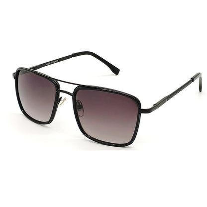 Black HUMBLEE Square Sunglasses (SUN-LC-0652-BLK2BLK-MEDIUM) - SWASTIK CREATIONS The Trend Point