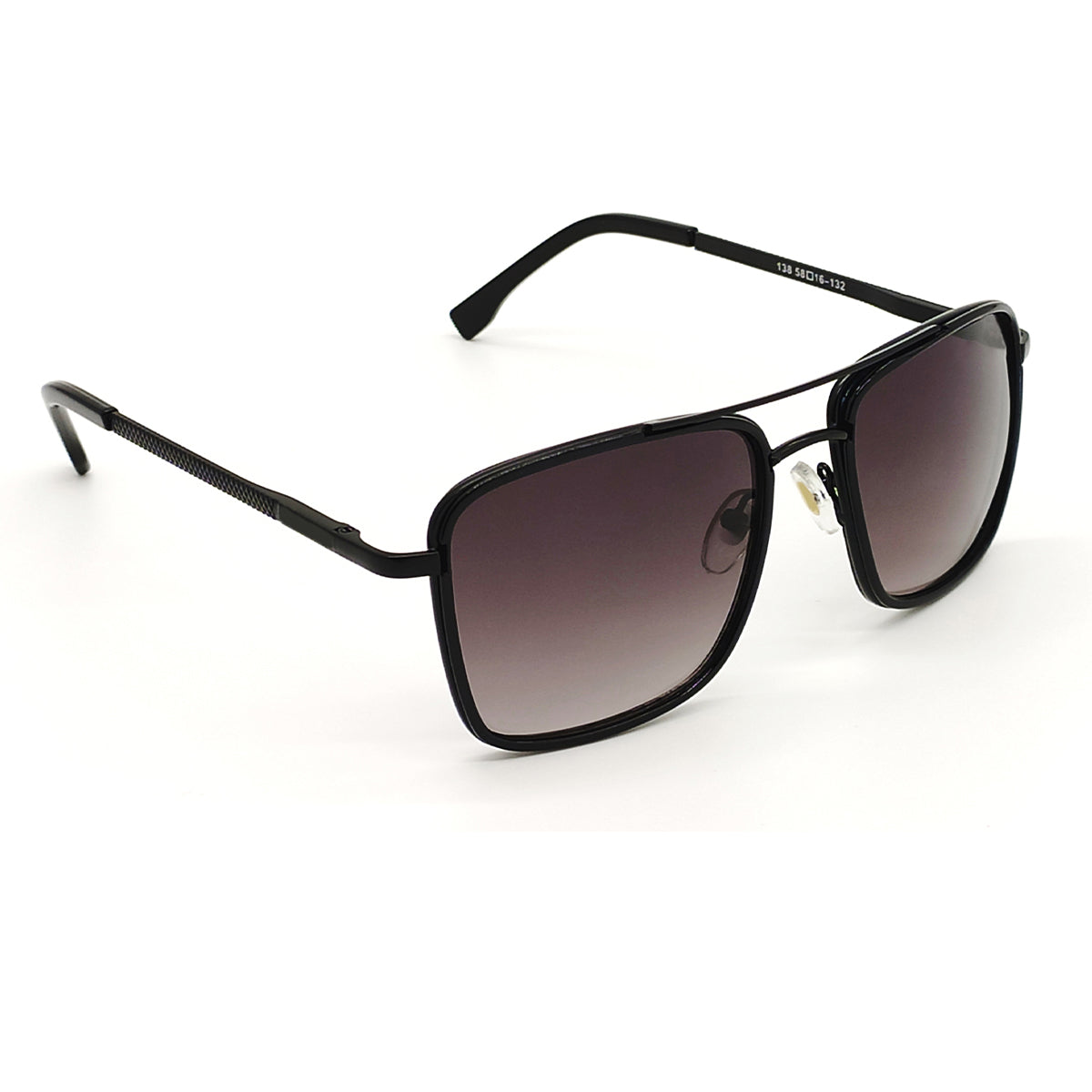 Black HUMBLEE Square Sunglasses (SUN-LC-0652-BLK2BLK-MEDIUM) - SWASTIK CREATIONS The Trend Point SWASTIK CREATIONS The Trend Point