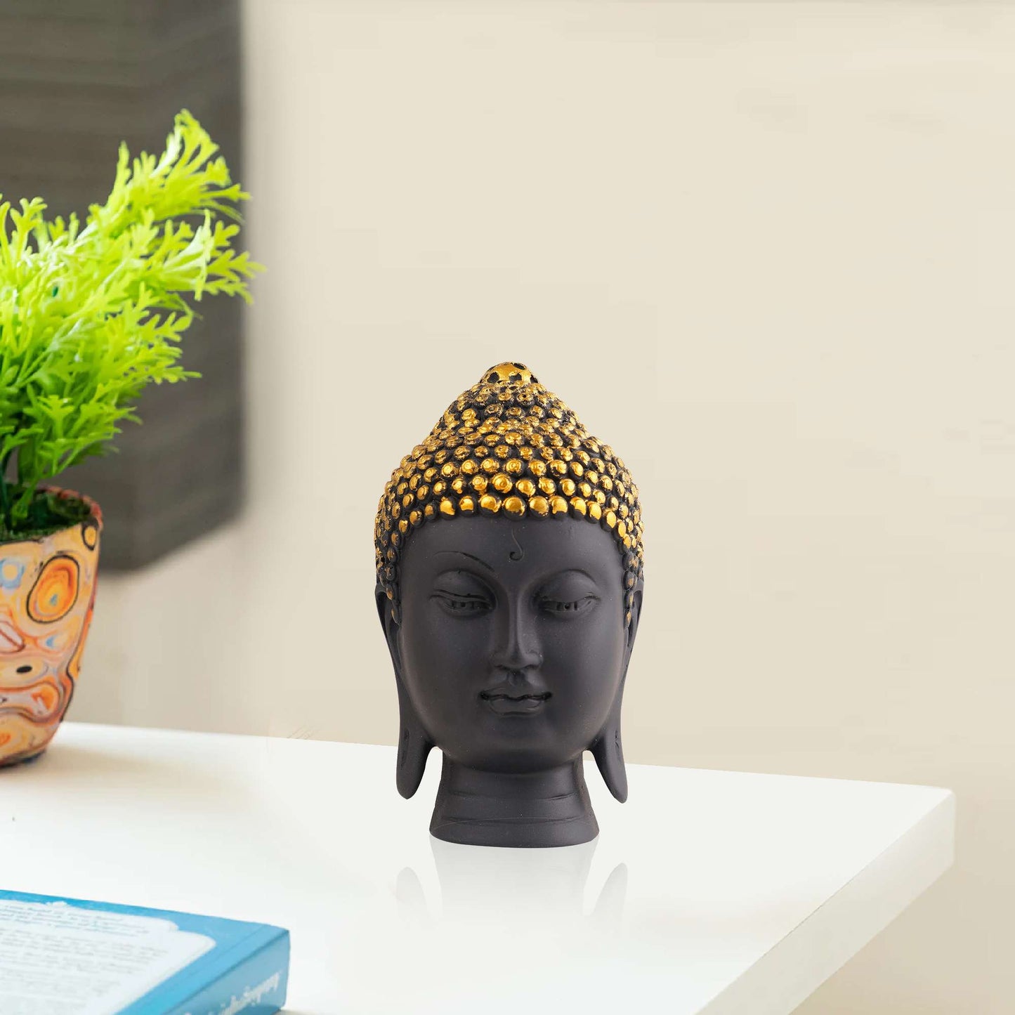 Swastik Trend Point Gautam Buddha Statue Showpiece Idol Figurine for Feng Sui, Vastu, Home Decor, Office, Diwali, Gifting, Living Room, Bedroom, Study Table -11 SWASTIK CREATIONS The Trend Point