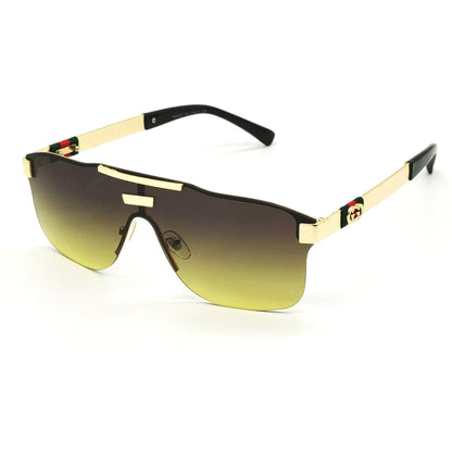 Brown Countryman Square Sunglasses (SUN-GC-3808-BRN2GLD) - SWASTIK CREATIONS The Trend Point