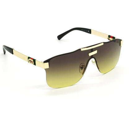 Brown Countryman Square Sunglasses (SUN-GC-3808-BRN2GLD) - SWASTIK CREATIONS The Trend Point