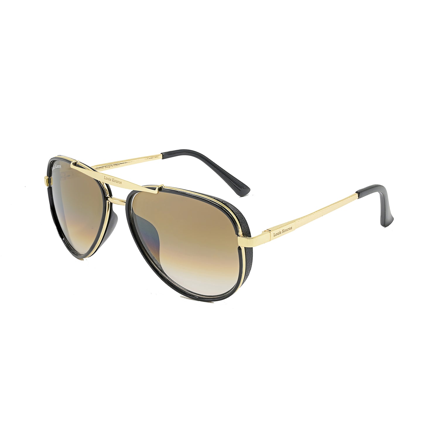 Brown Cherokee Aviator Sunglasses (SUN-LK-4414-BRN2GLD-M) SWASTIK CREATIONS The Trend Point