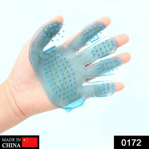 0172 Rubber Pet Cleaning Massaging Grooming Glove Brush - SWASTIK CREATIONS The Trend Point