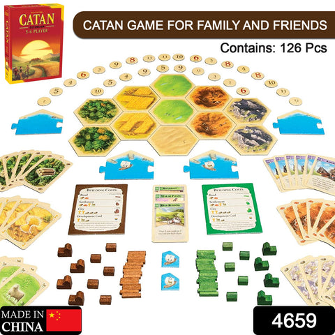4659 Catan Board Game Extension Allowing a Total of 5 to 6 Players for The Catan Board Game | Family Board Game | Board Game for Adults and Family | Adventure Board Game (Pack of 1) - SWASTIK