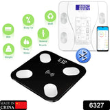 6327 Bluetooth Body Fat Scale Digital Smart Body Weight Scale iOS and Android App to Manage Body Weight, Body Fat, Water, Muscle Mass, BMI, BMR, Bone Mass and Visceral Fat with BMI Scale - SW