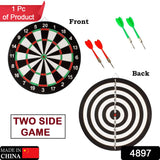 4897 Big size double faced portable dart board with 4 darts set for kids children. indoor sports games board game dart board board game. - SWASTIK CREATIONS The Trend Point
