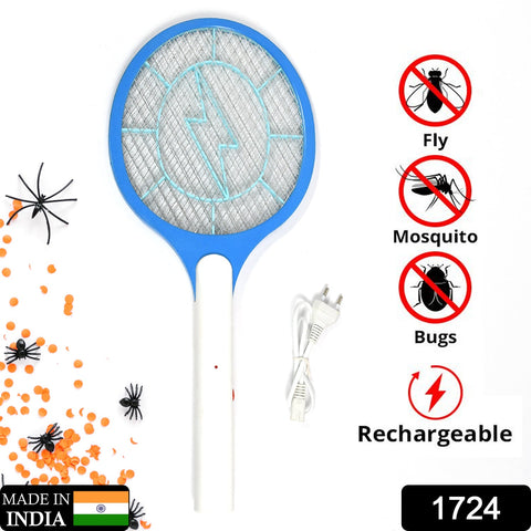 1724 Mosquito Killer Racket Rechargeable Handheld Electric Fly Swatter Mosquito Killer Racket Bat, Electric Insect Killer (Quality Assured) (with cable) - SWASTIK CREATIONS The Trend Point