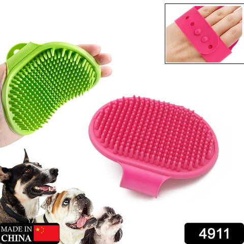 4911 Puppies Pet Massage Rubber Bath Glove for Dogs, Cats, Rabbit, & Hamster | Grooming Shampoo Washing Hand Brush - 1 Piece - SWASTIK CREATIONS The Trend Point