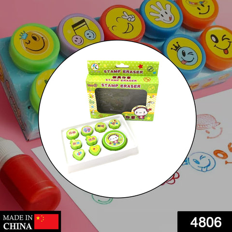 4806 9 Pc Stamp Set used in all types of household places by kids and childrens for playing purposes. 