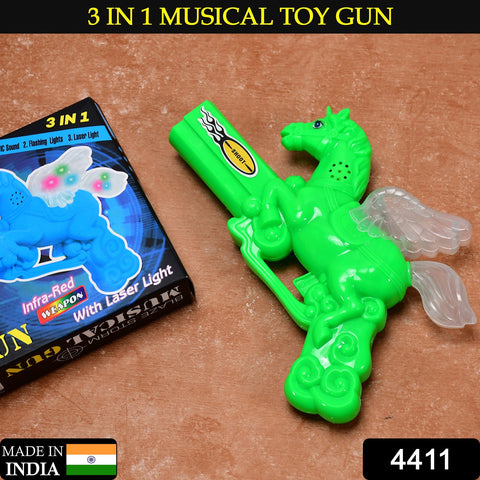 4411 Musical Laser Light Effect Gun For Kids - SWASTIK CREATIONS The Trend Point