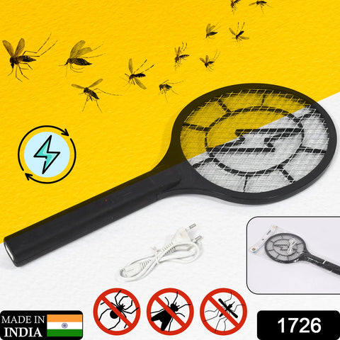 1726 Mosquito Killer Racket Rechargeable Handheld Electric Fly Swatter Mosquito Killer Racket Bat, Electric Insect Killer (Quality Assured) (with Cable) - SWASTIK CREATIONS The Trend Point