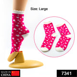 7341 Girls Fashion Socks (1 Pair Only) (Moq :-3) - SWASTIK CREATIONS The Trend Point