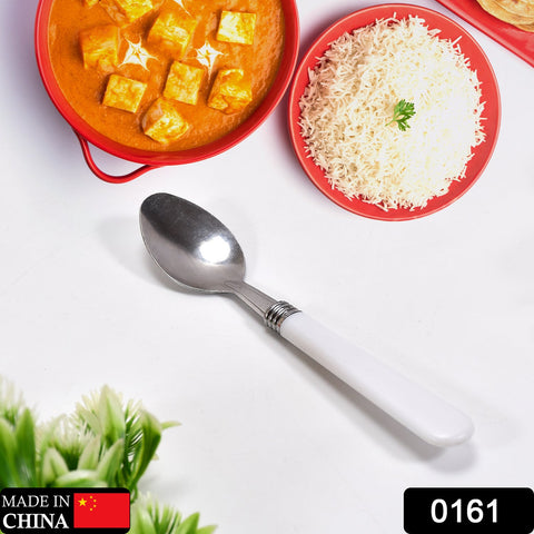 0161 STAINLESS STEEL SPOON WITH PLASTIC COMFORTABLE GRIP DINING SPOON - SWASTIK CREATIONS The Trend Point