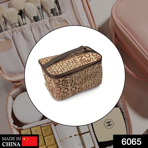 6065 Portable Makeup Bag widely used by women for storing their makeup equipment and all while travelling and moving. - SWASTIK CREATIONS The Trend Point