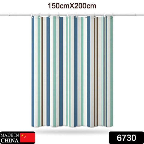 6730 Bright Vertical Stripes in The Shower Curtain (150x200cm) - SWASTIK CREATIONS The Trend Point
