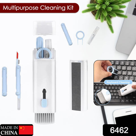 6462 7 in 1 Electronic Cleaner kit, Cleaning Kit for Monitor Keyboard Airpods, Screen Dust Brush Including Soft Sweep, Swipe, Airpod Cleaner Pen, Key Puller and Spray Bottle - SWASTIK CREATIO