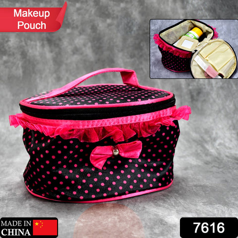 7616 Makeup Pouch Bag Travel Use For Women ( 1 Pcs ) - SWASTIK CREATIONS The Trend Point