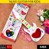 4464 Battery Operated Musical Instruments Mini Guitar Toys and Light for 3+Years Old Kids. - SWASTIK CREATIONS The Trend Point