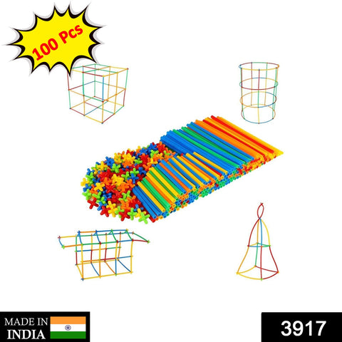3917 100 Pc 4 D Block Toy used in all kinds of household and official places specially for kids and children for their playing and enjoying purposes. - SWASTIK CREATIONS The Trend Point