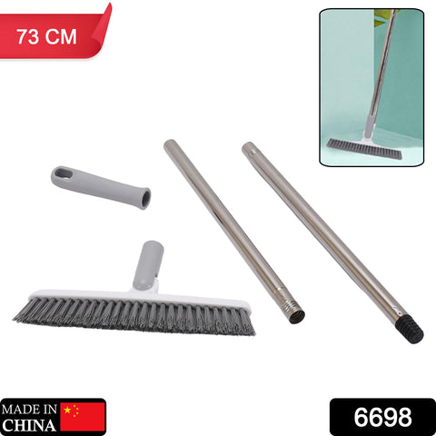 6698 Brush Crevice Floor Scrub Brush Rotatable Brush Head Bathtub Clean Tool Long Handle Grout Scrubber Indoor Kitchen Push Broom - SWASTIK CREATIONS The Trend Point