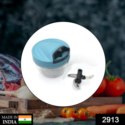 2913 Chopper with 3 Blades for Effortlessly Chopping Vegetables and Fruits for Your Kitchen - SWASTIK CREATIONS The Trend Point