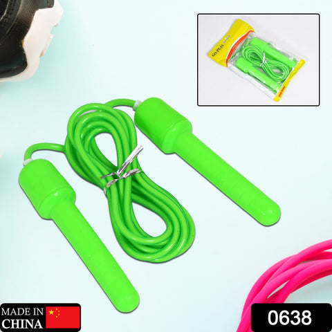 0638 Skipping Rope with ABS Handle for Men, Women - Latex Jump Rope for Weight Loss, Fitness, Sports, Exercise, Workout (3 meter) - SWASTIK CREATIONS The Trend Point