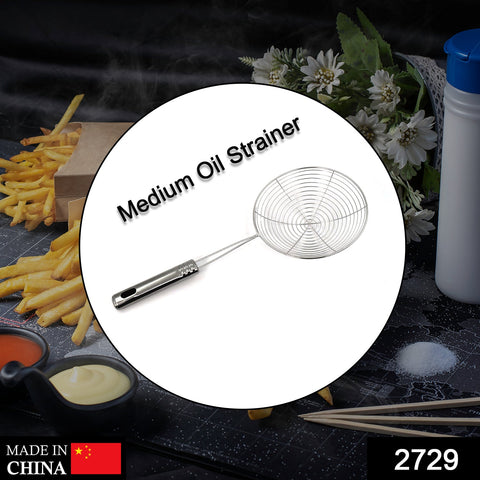 2729 Medium Oil Strainer To Get Perfect Fried Food Stuffs Easily Without Any Problem And Damage. - SWASTIK CREATIONS The Trend Point