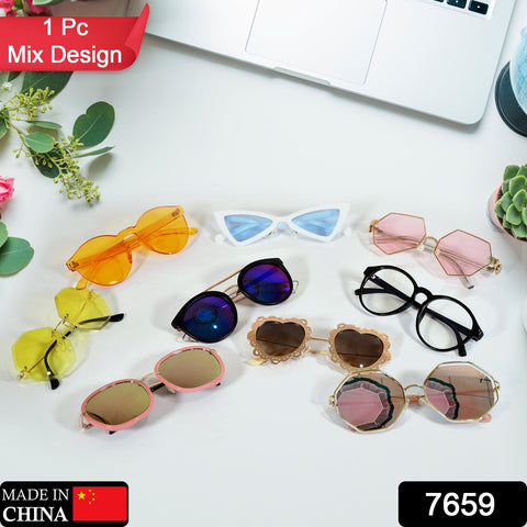 7659 Mix Sunglass New & Attractive Designs ( 1 pc ) - SWASTIK CREATIONS The Trend Point
