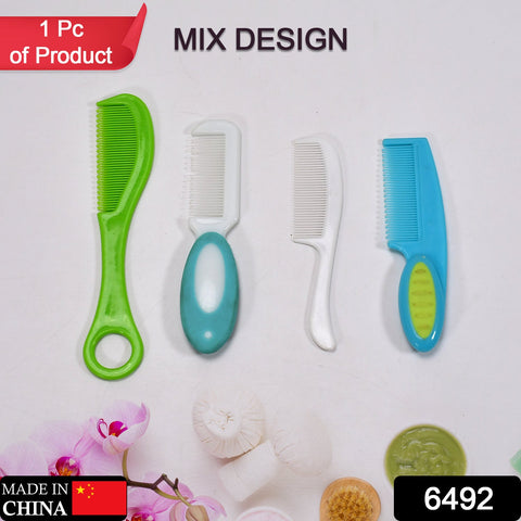 6492 1pc Plastic Rounded Lobes Soft Bristle Baby Soft Hair Brush (Multi-Design) - SWASTIK CREATIONS The Trend Point